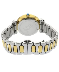 GV2 by Gevril Women's Berletta Swiss Quartz Diamond Two toned Ss Ipyg Stainless Steel Bracelet Watch