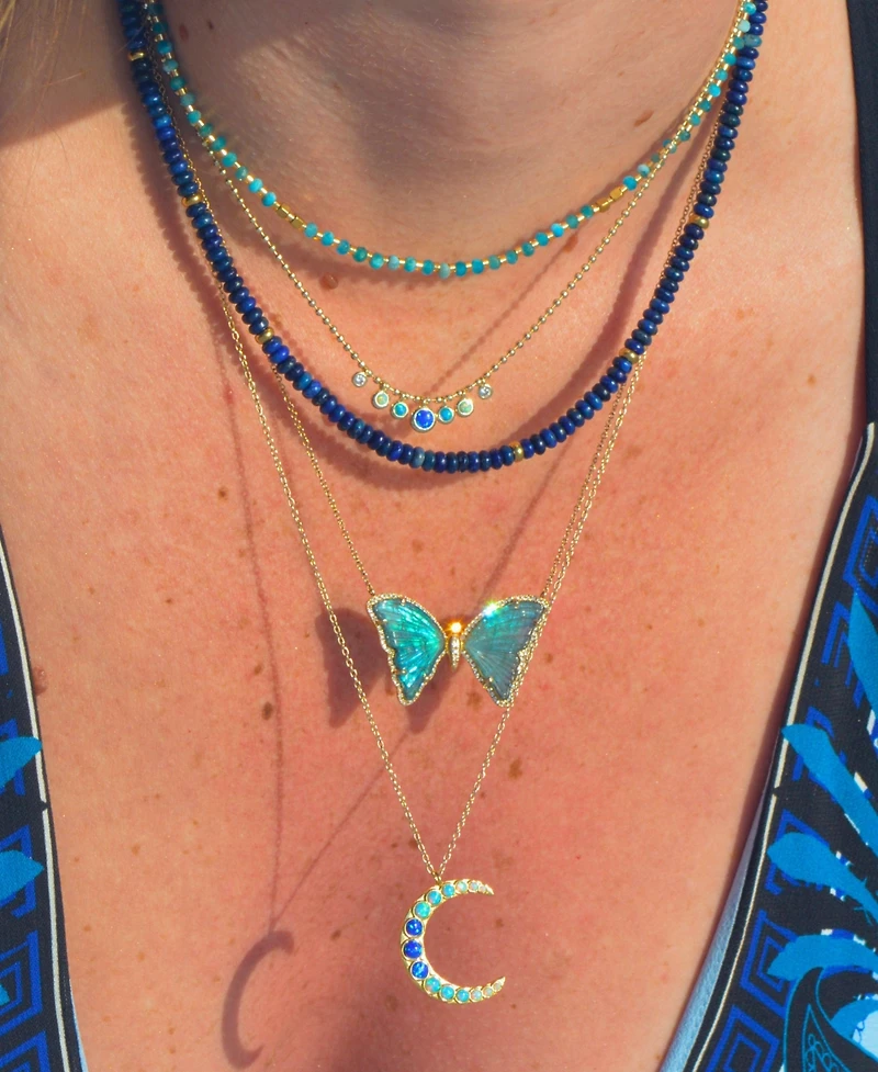 Charis Gemstone Beaded Necklace