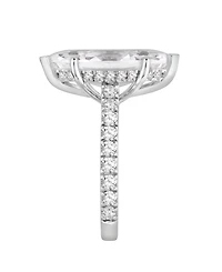 Macy's Certified Lab-Grown Diamond Halo Engagement Ring (6 ct. t.w.) in 14k White Gold