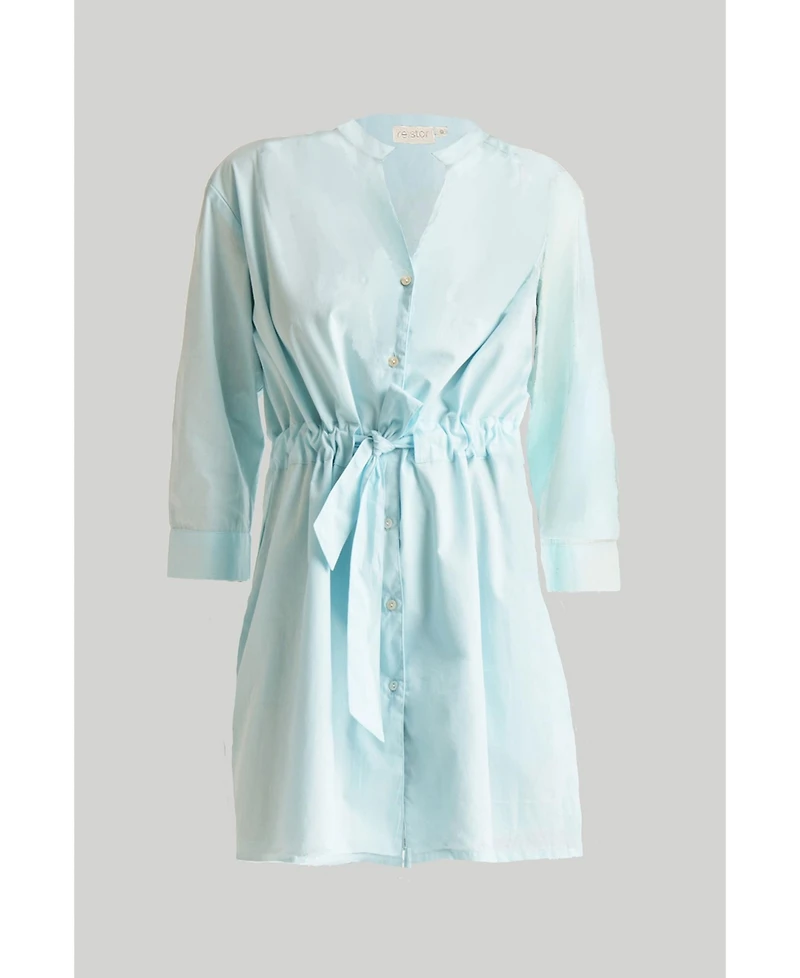 Reistor Women's Short Tie Waist Dress