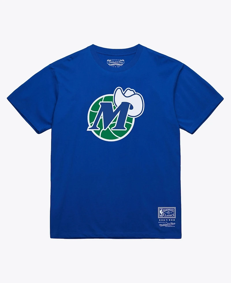 Mitchell & Ness Men's and Women's Royal Dallas Mavericks Hardwood Classics Arch T-Shirt