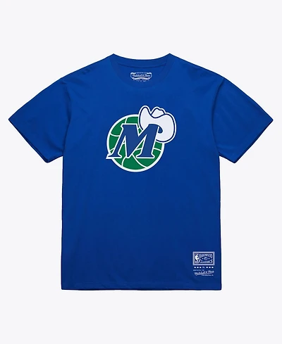 Mitchell & Ness Men's and Women's Royal Dallas Mavericks Hardwood Classics Arch T-Shirt