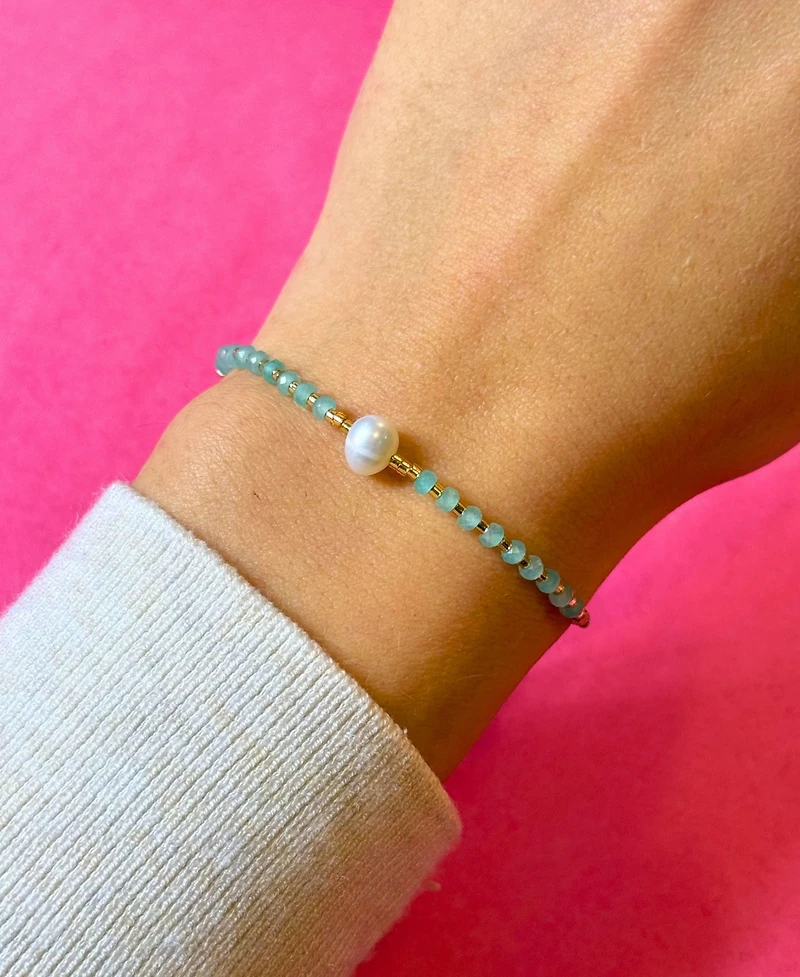 Lumira Mini Pearl Gemstone Adjustable Bracelet