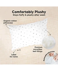 KeaBabies Toddler Mini Pillow and Pillowcase for Crib, 9x13 Small Travel