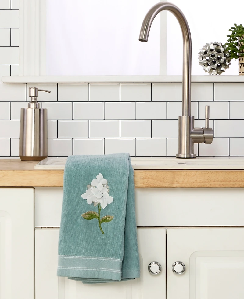 Skl Home Farm Hydrangea Curved 2-Piece Hand Towel Set