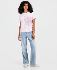 Disney Juniors' Stitch Social Club Graphic Short-Sleeve T-Shirt