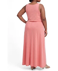 Torrid Plus Belle Isle Cinched-Waist Maxi Sundress