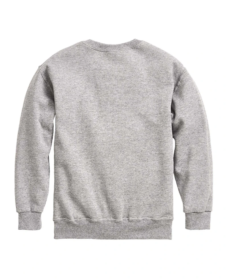 Disney Boys' 8-20 Mickey Peace Sign Crewneck Fleece Sweatshirt