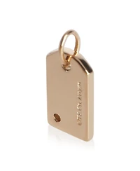Pre-Owned Tiffany & Co Rose Gold Diamond Mini Tag Pendant