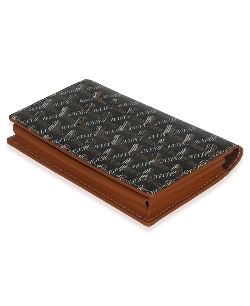 Pre-Owned Goyard Black Gold Goyardine Canvas Saint-Lambert Wallet