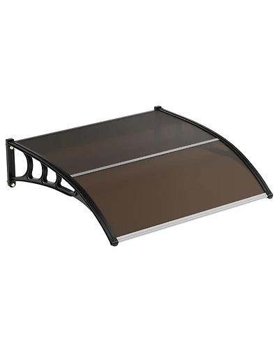 gaomon 40inch x40inch Window Awning Canopy Exterior, Polycarbonate Cover, for Door Entrance