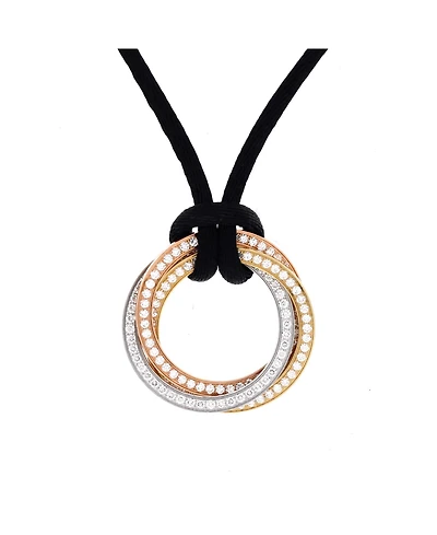 Pre-Owned Cartier Trinity on Cord Necklace