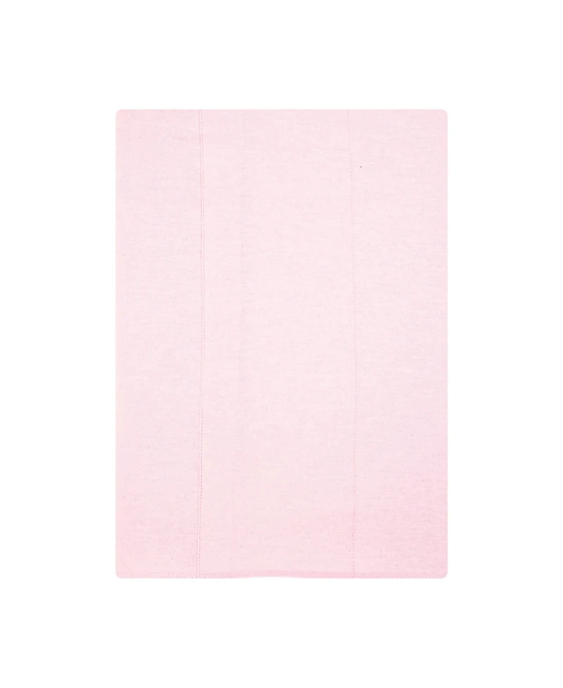 Hudson Baby Girl Cotton Poly Flannel Burp Cloths 4-Pack, Happy Strawberries