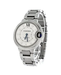 Pre-Owned Cartier Ballon Bleu de Cartier Automatic Watch in Stainless Steel with Diamond Markers 33mm