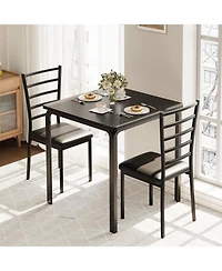 gaomon Space-Saving Small Kitchen Dining Table Set for 2 with 2 Chairs