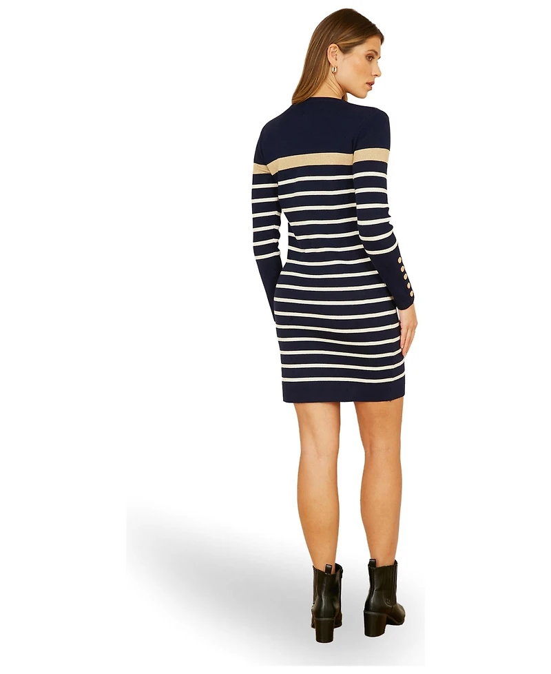 Yumi Women's Striped Knitted Dress