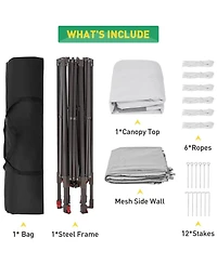 gaomon 13' x 13' Hexagonal Pop Up Gazebo Canopy Shelter For Backyard, Garden, Lawn