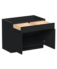 Boyel Living 42 Inch Wide Standard Base Cabinet, Ready to Assemble Kitchen Cabinet with Solid Wood Frame, Soft-Close Slides and Hinges