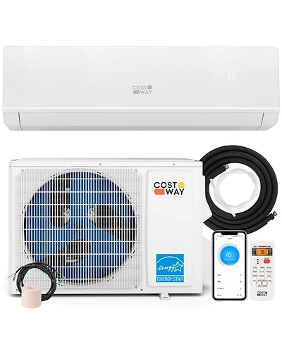 Costway 18000 Btu Mini Split Air Conditioner and Heater 25 SEER2 208-230V Ac Unit