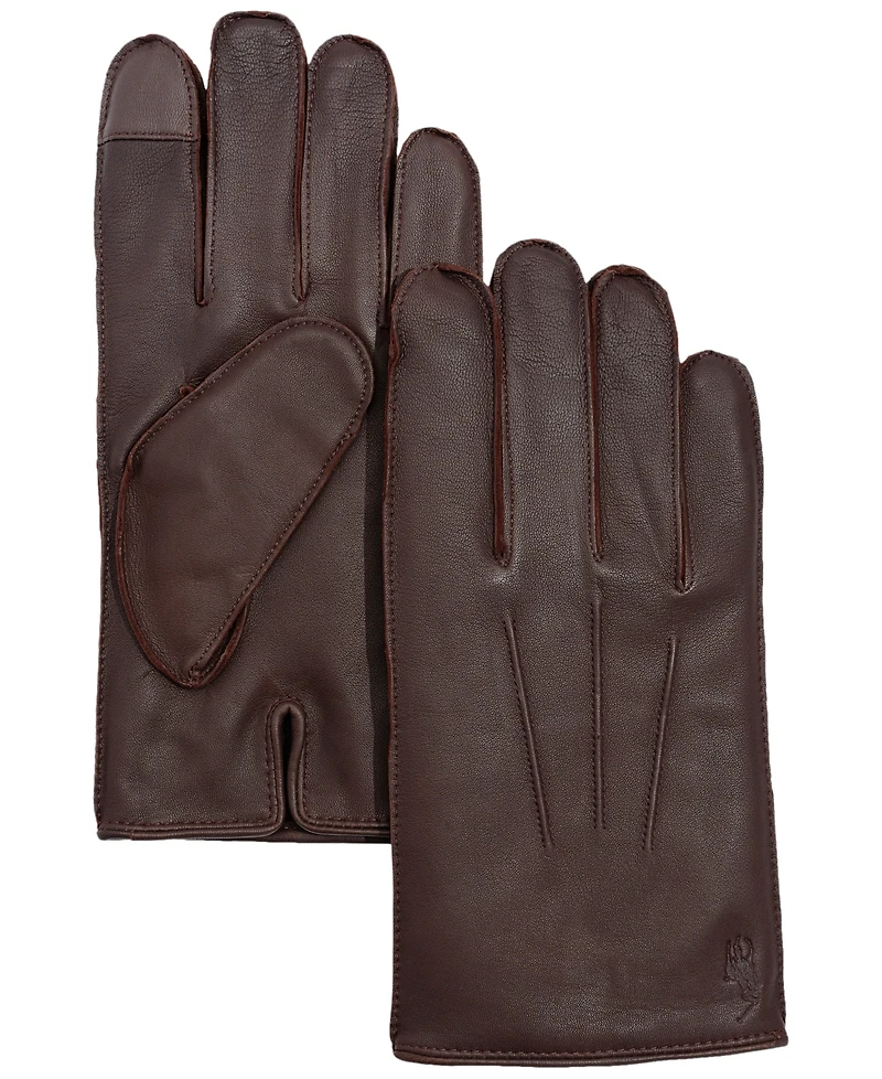 Polo Ralph Lauren Men's Water-Repellent Leather Gloves
