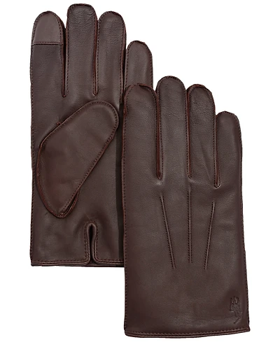 Polo Ralph Lauren Men's Water-Repellent Leather Gloves