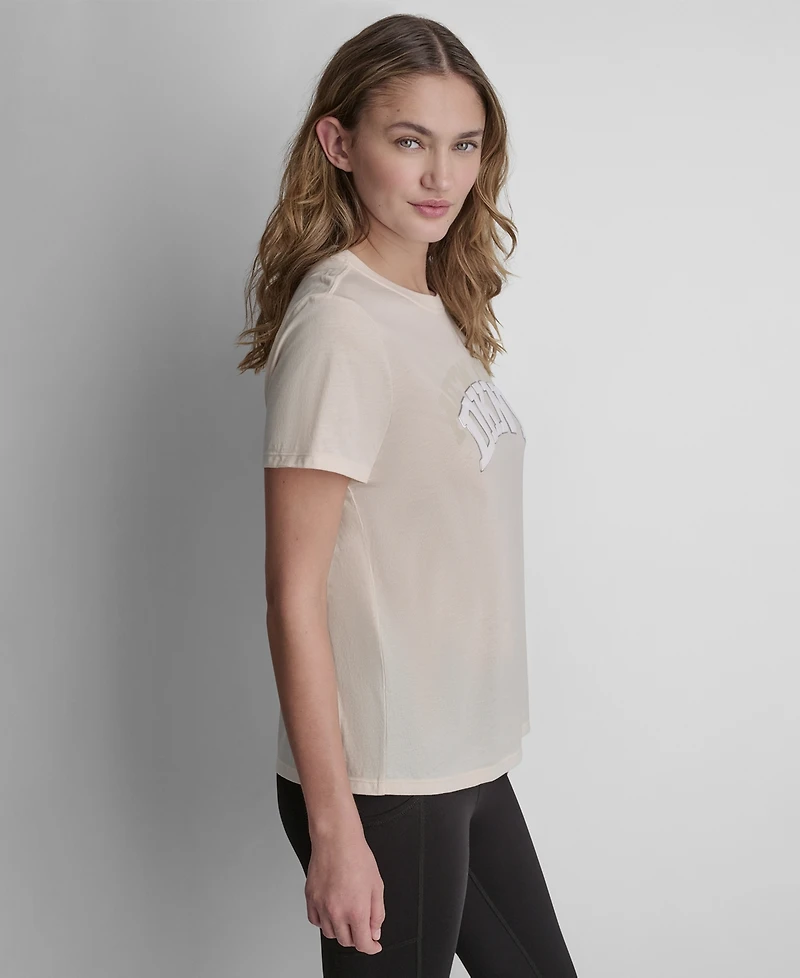 Dkny Sport Women's Varsity Logo Crewneck T-Shirt