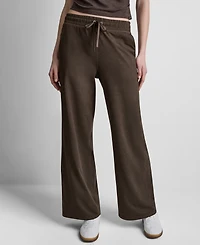 Dkny Women's Regular Fit Wide Leg Pants