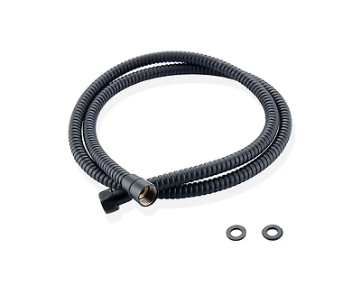 Casainc Extra Long Stainless Steel Shower Hose with Pvc Coating, Brass Flat Insert