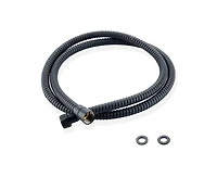 Casainc Extra Long Stainless Steel Shower Hose with Pvc Coating, Brass Flat Insert