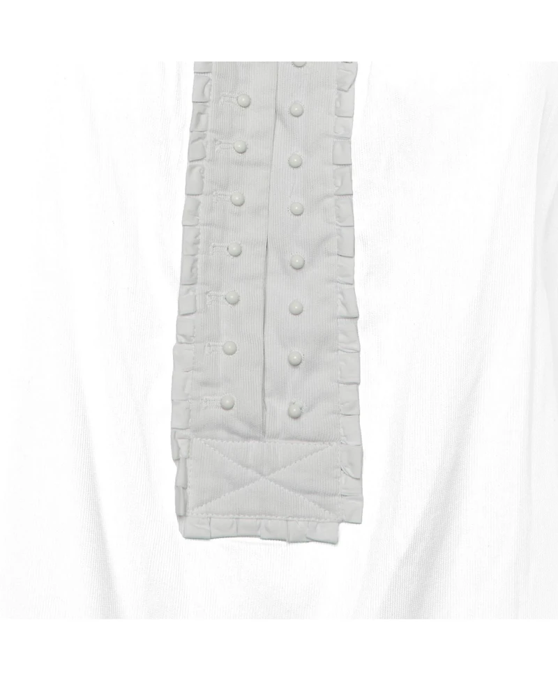Pre-Owned Chloe Women's Cotton Ruffled Bead-Button Blouse