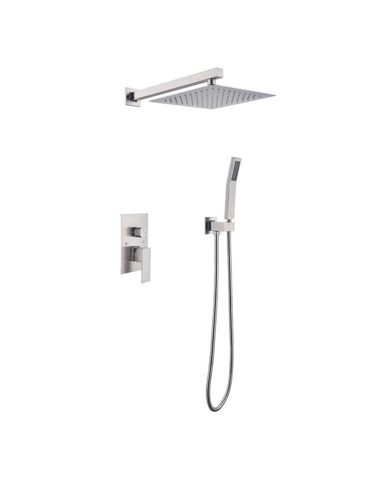 Midola 10 inch Shower Head Bathroom Luxury Rain Mixer Shower Complete Combo Set Wall Mounted