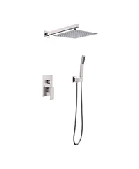 Midola 10 inch Shower Head Bathroom Luxury Rain Mixer Shower Complete Combo Set Wall Mounted
