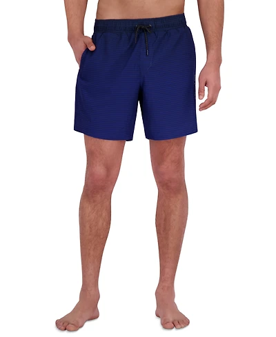 Spyder Men's Gradient Stripe Printed 7" Volley Swimsuit