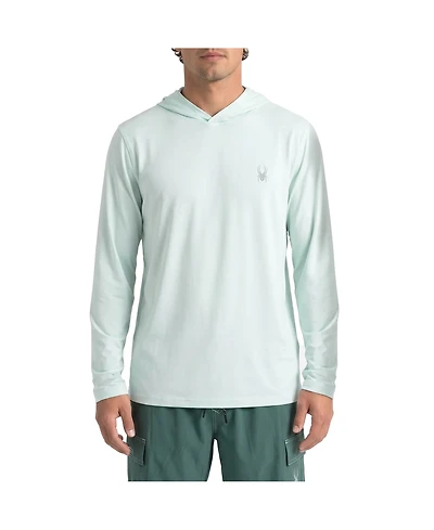 Spyder Men's Classic Heather Hooded Long-Sleeve Rashguard