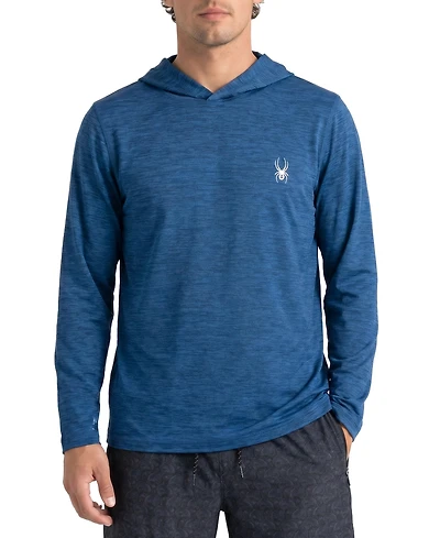 Spyder Men's Classic Heather Hooded Long-Sleeve Rashguard