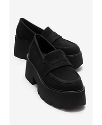 Prologue Shoes Women's Santia Chunky Platform Loafer