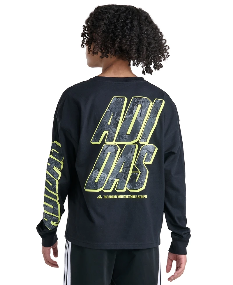 adidas Boys' 8-20 Long-Sleeve T-Shirt