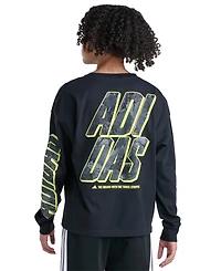adidas Boys' 8-20 Long-Sleeve T-Shirt