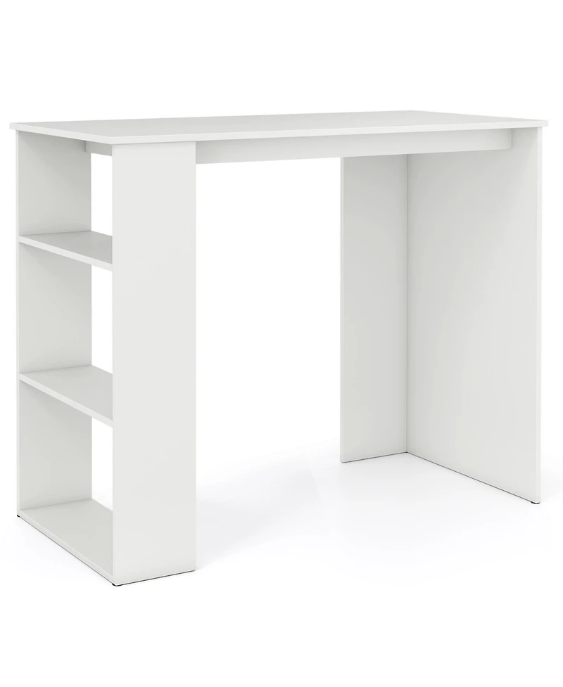 Slickblue Computer Desk with Bookshelf for Small Space Home Office