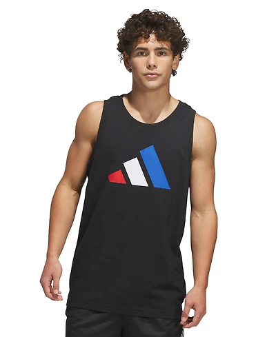adidas Men's Big Logo Regular-Fit Tank Top