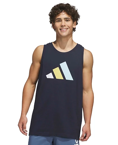 adidas Men's Big Logo Regular-Fit Tank Top