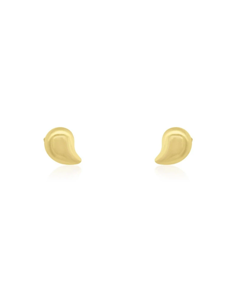 The Lovery Mini Tear Drop Screw Back Stud Earrings 14K Yellow Gold
