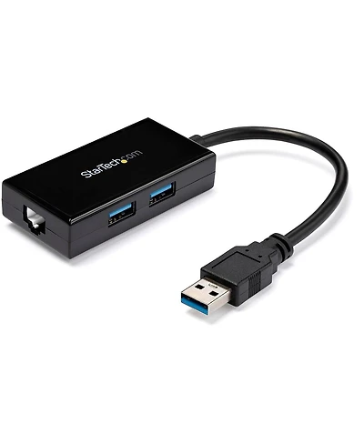 StarTech.com Usb 3.0 To Gigabit Network Adapter With Built-In 2 Port Usb Hub