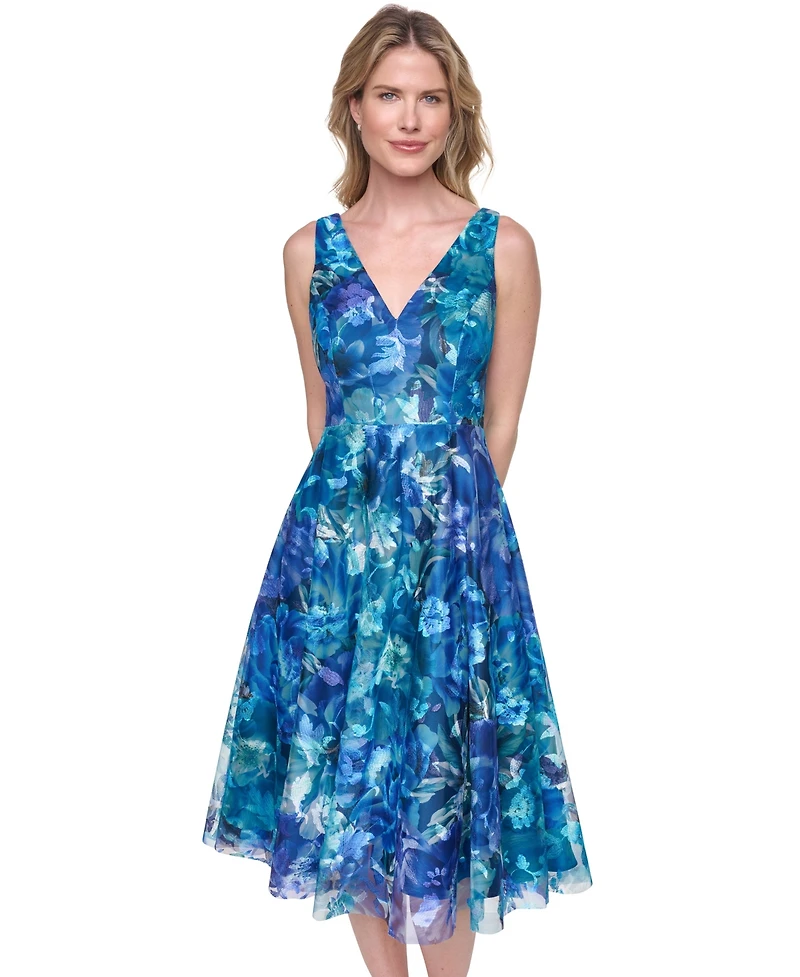 Eliza J Women's Sleeveless V-Neck Dress