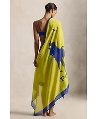 Polo by Ralph Lauren Women's Big Pony Long Scarf Swimsuit Cover Up