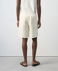 Mango Men's Linen Lyocell 8.27" Shorts