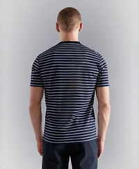 Mango Men's Coolmax Slim-Fit Striped T-Shirt
