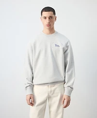 Mango Men's Cotton Printed Sweatshirt