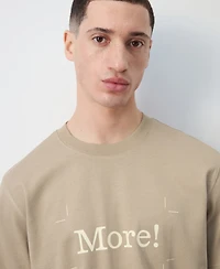 Mango Men's Cotton Printed T-Shirt