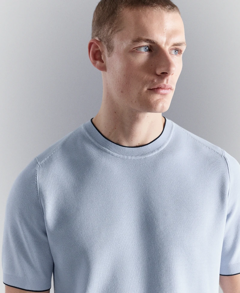 Mango Men's Combined Knitted T-Shirt